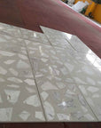 Hand-Arranged White Irregular Marble Mosaic | ML-OT025 丨Mosaic Large Aggregate Terrazzo
