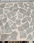 Gray marble terrazzo with pale yellow background