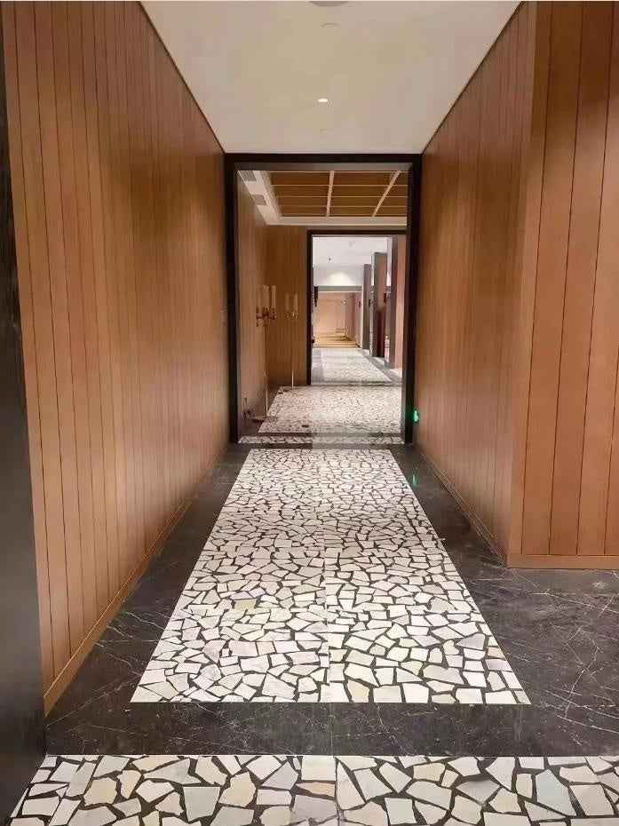 White Marble Aggregate Mosaic Panels | ML-OT039 丨Mosaic Large Aggregate Terrazzo
