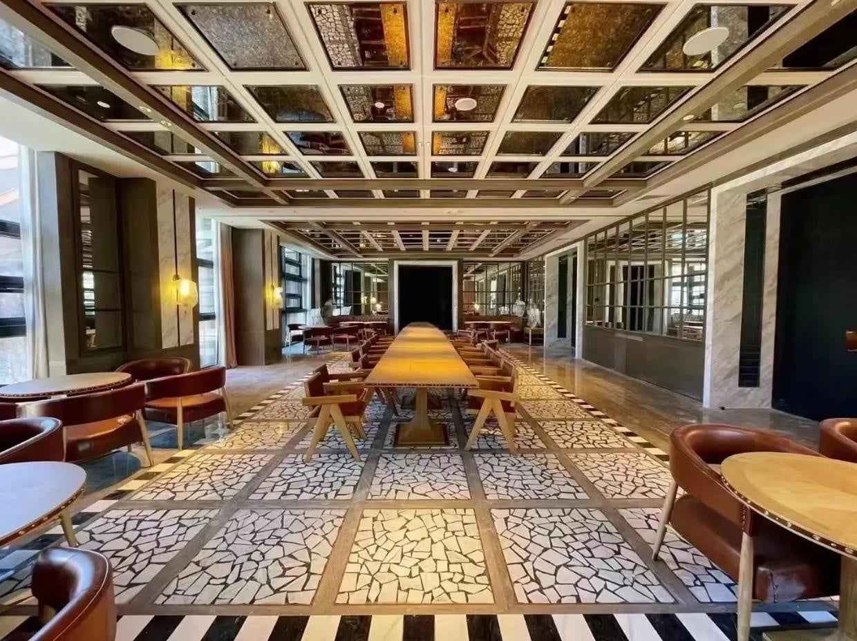 White Marble Aggregate Mosaic Panels | ML-OT039 丨Mosaic Large Aggregate Terrazzo