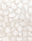 Handcrafted White Irregular Marble & Red Pebble Mosaic | ML-OT091 丨Mosaic Large Aggregate Terrazzo