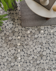Black White Gray Marble Mosaic Panels | ML-OT071 丨Mosaic Large Aggregate Terrazzo