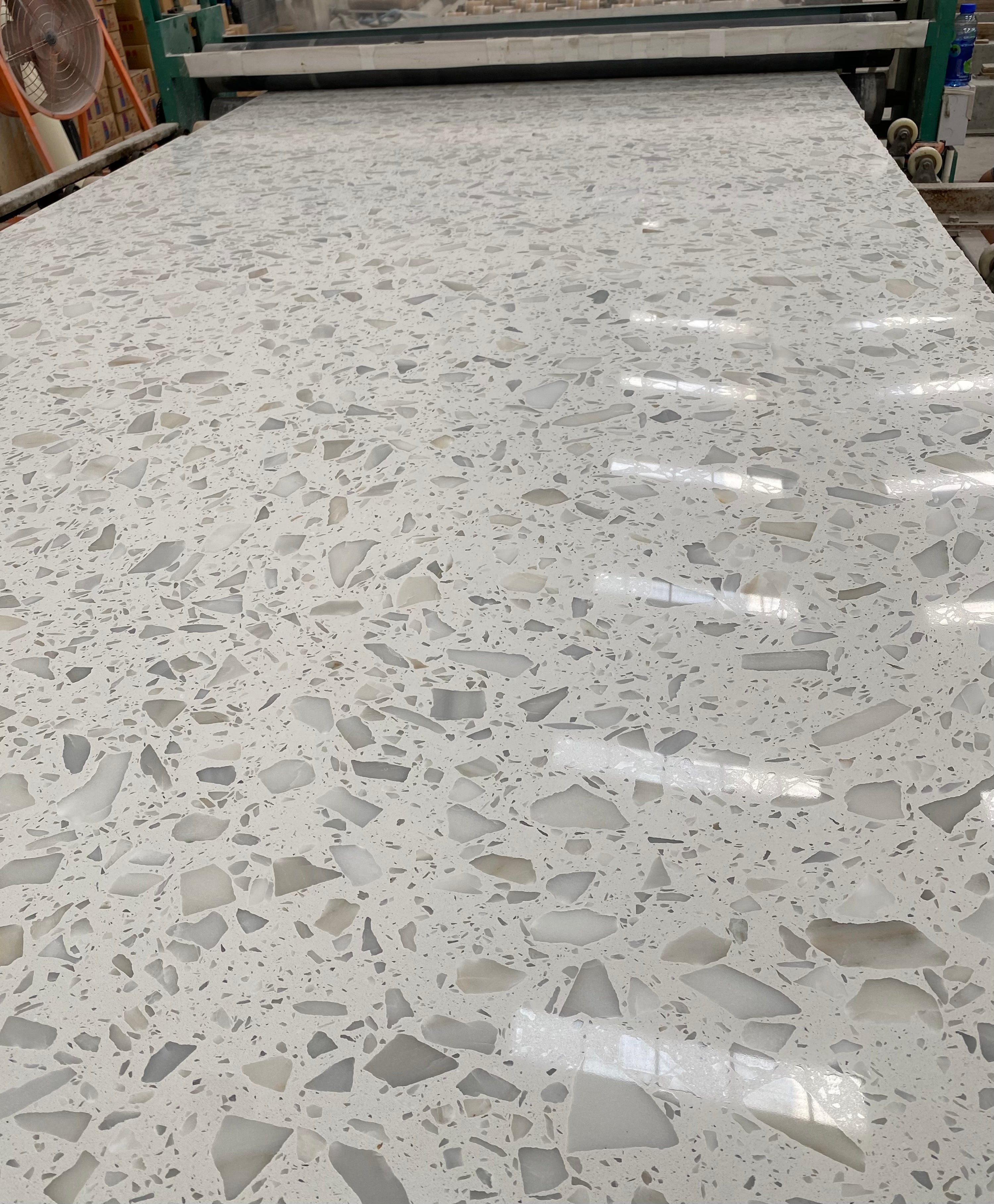 Luxury Stone Terrazzo Tile with Subtle Glitter Effect for Outdoor and ...