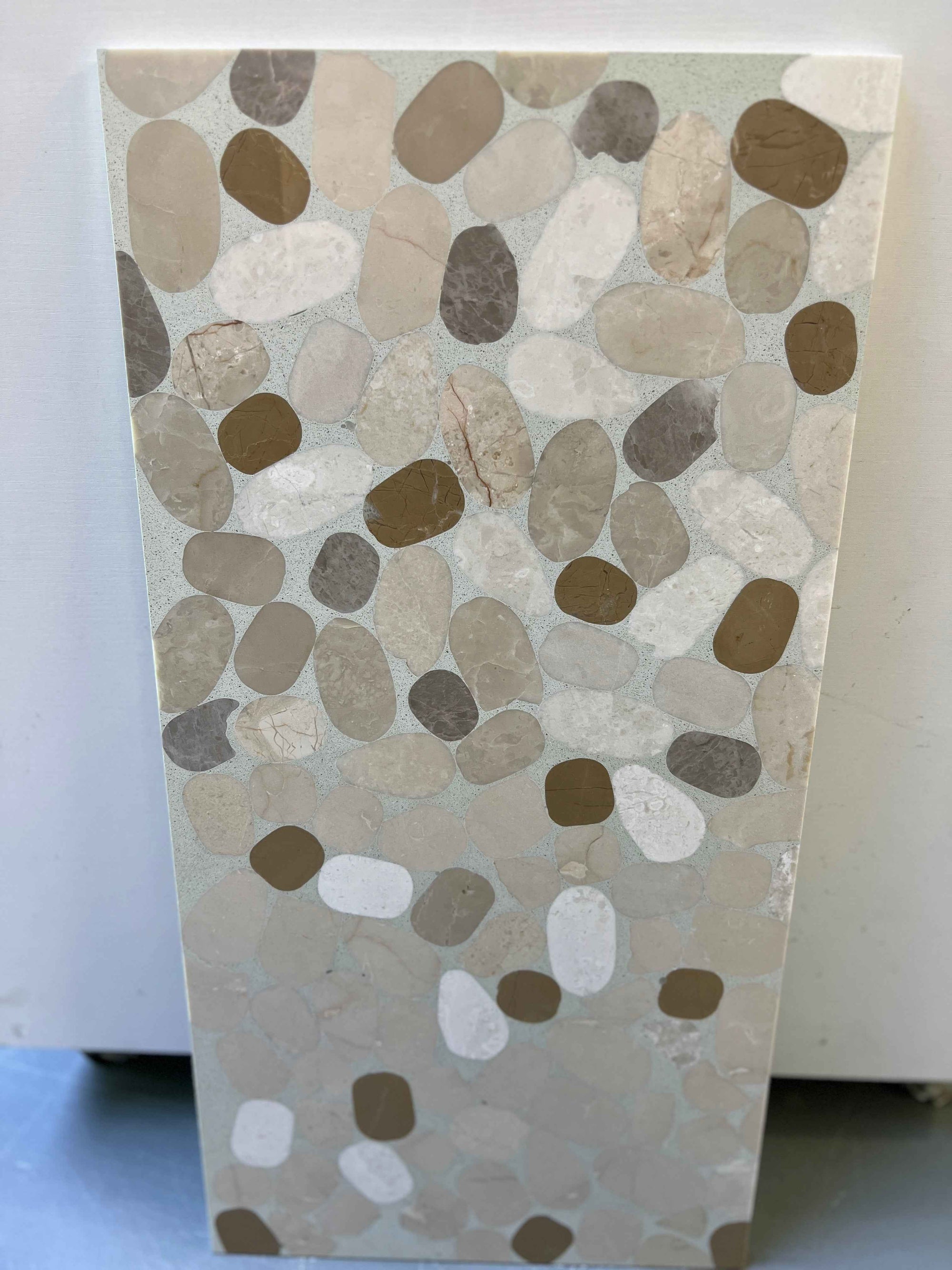 Dual-Layer Black White Marble Panels | ML-OT072 丨Mosaic Large Aggregate Terrazzo