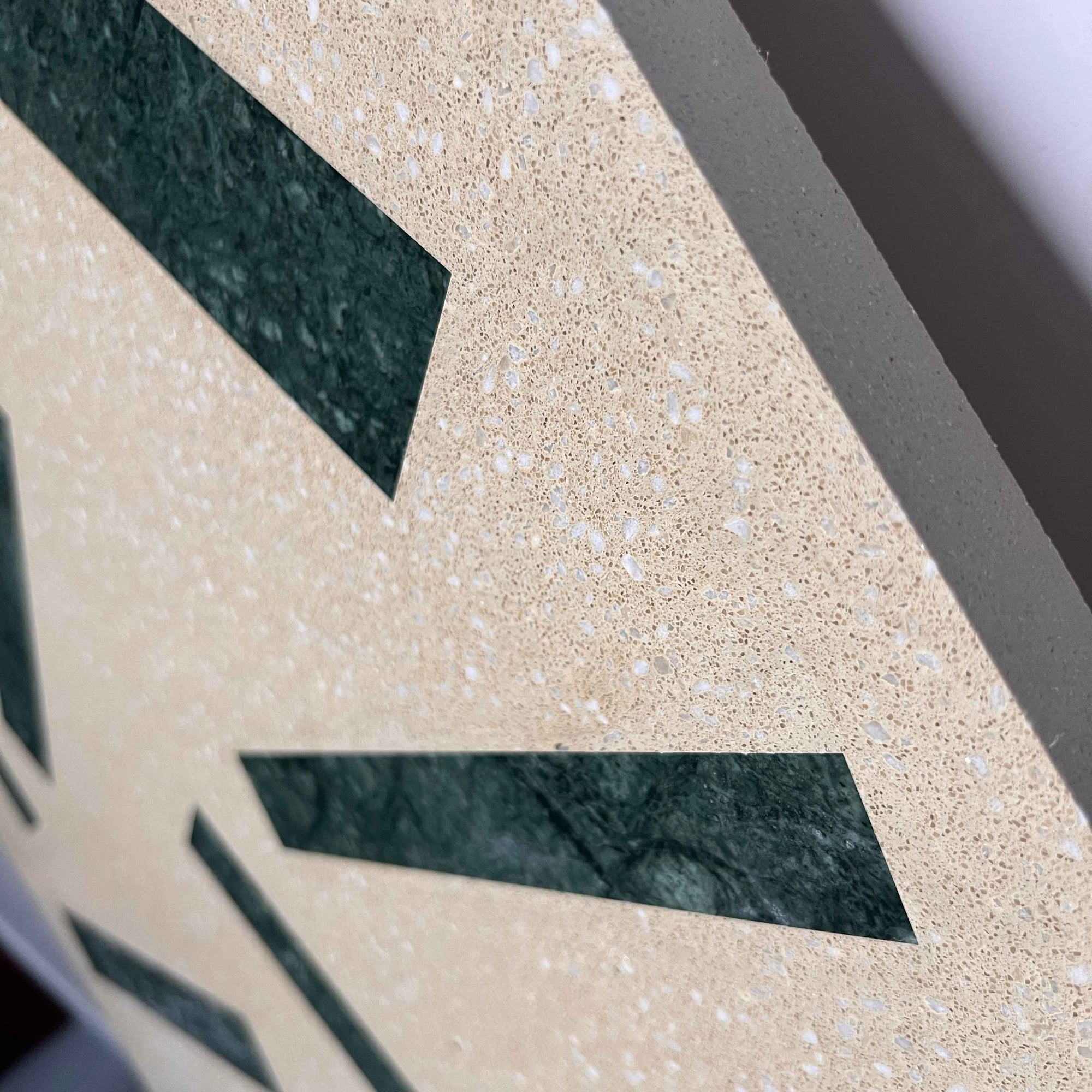 Green Marble Strip Mosaic Panels | ML-OT059 丨Mosaic Large Aggregate Terrazzo