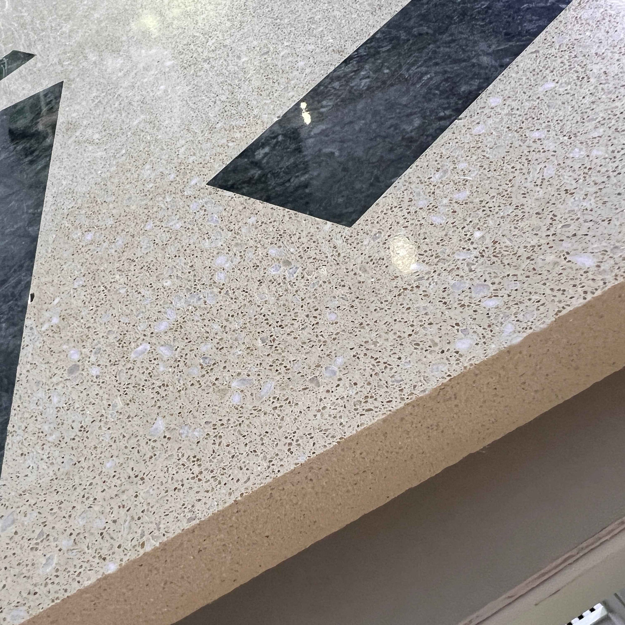 Green Marble Strip Mosaic Panels | ML-OT059 丨Mosaic Large Aggregate Terrazzo