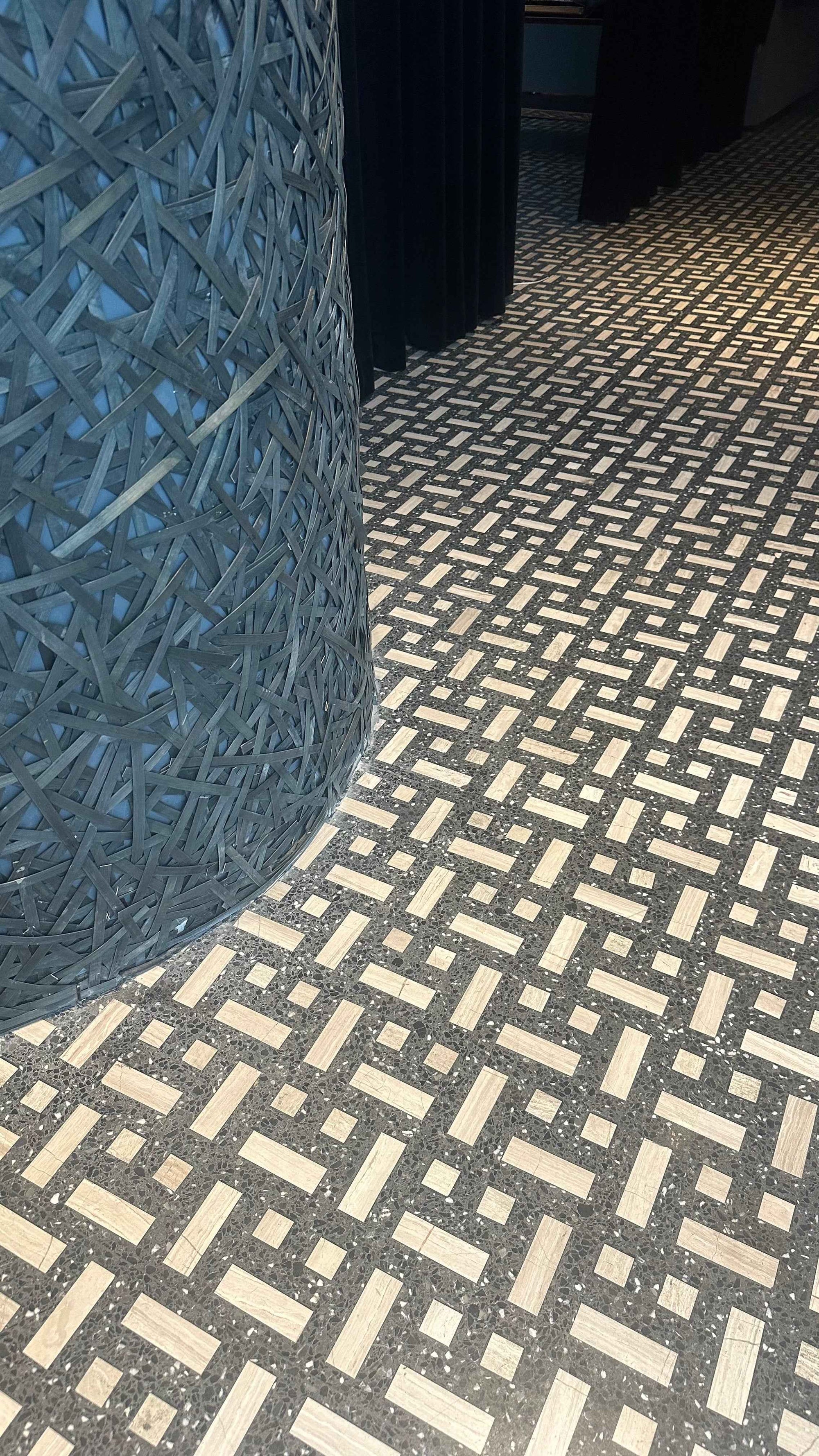 Handcrafted White Marble Aggregate Flooring | ML-OT008 丨Mosaic Large Aggregate Terrazzo