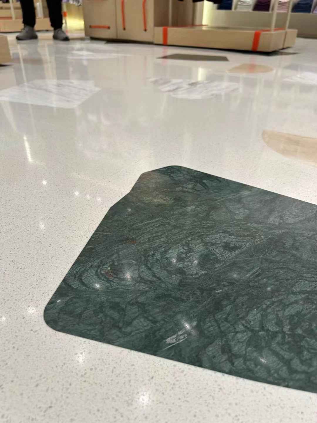 White Green Yellow Marble Mosaic Panels | ML-OT053 丨Mosaic Large Aggregate Terrazzo