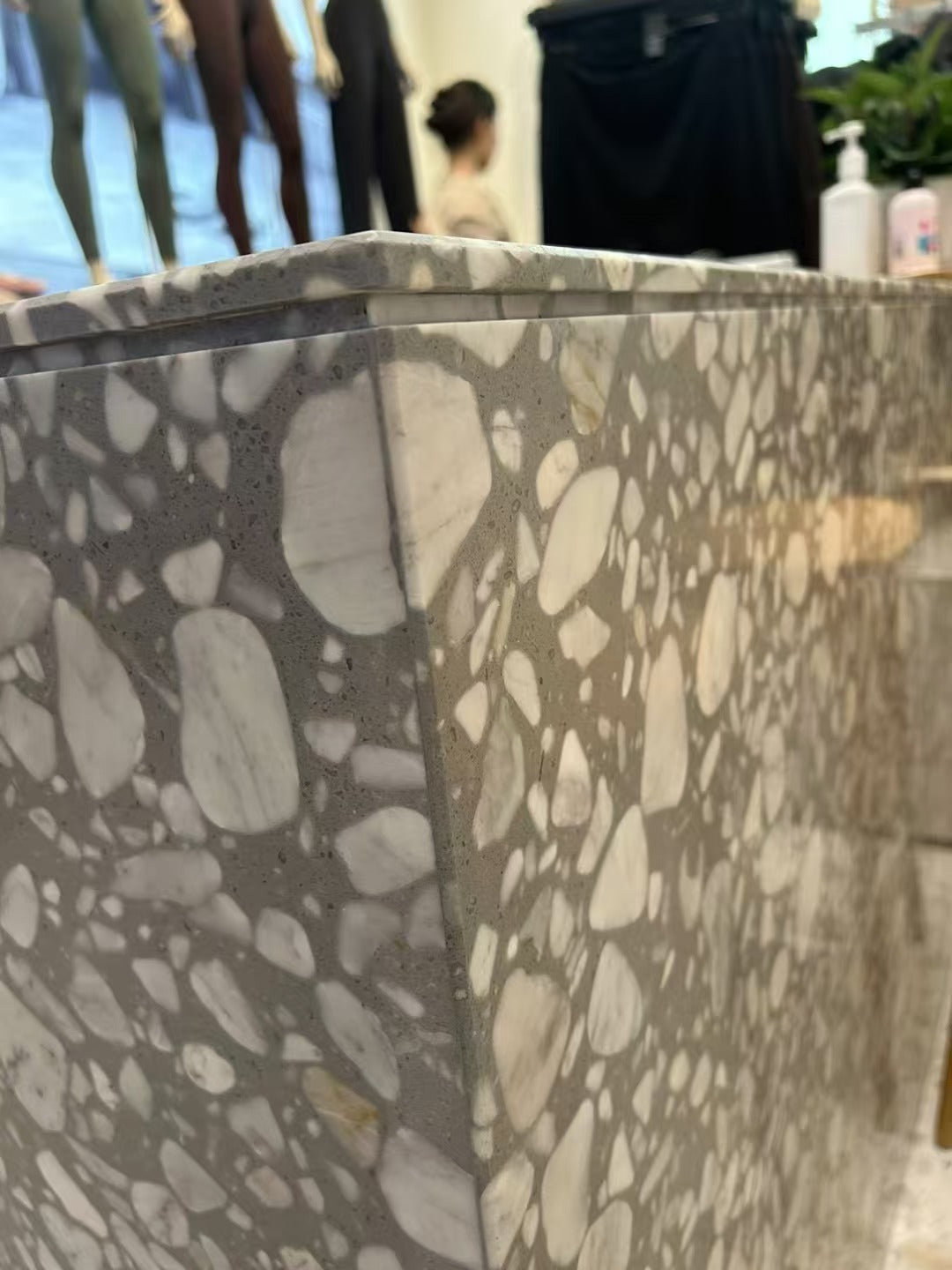 White Marble Irregular Aggregate Mosaic Panels | ML-OT053 丨Mosaic Large Aggregate Terrazzo