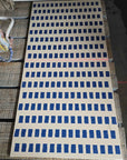 Blue aggregate mosaic terrazzo