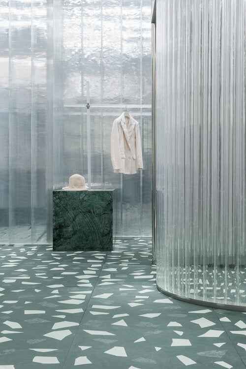 Handcrafted White Irregular Marble Flooring | ML-OT082 丨Mosaic Large Aggregate Terrazzo