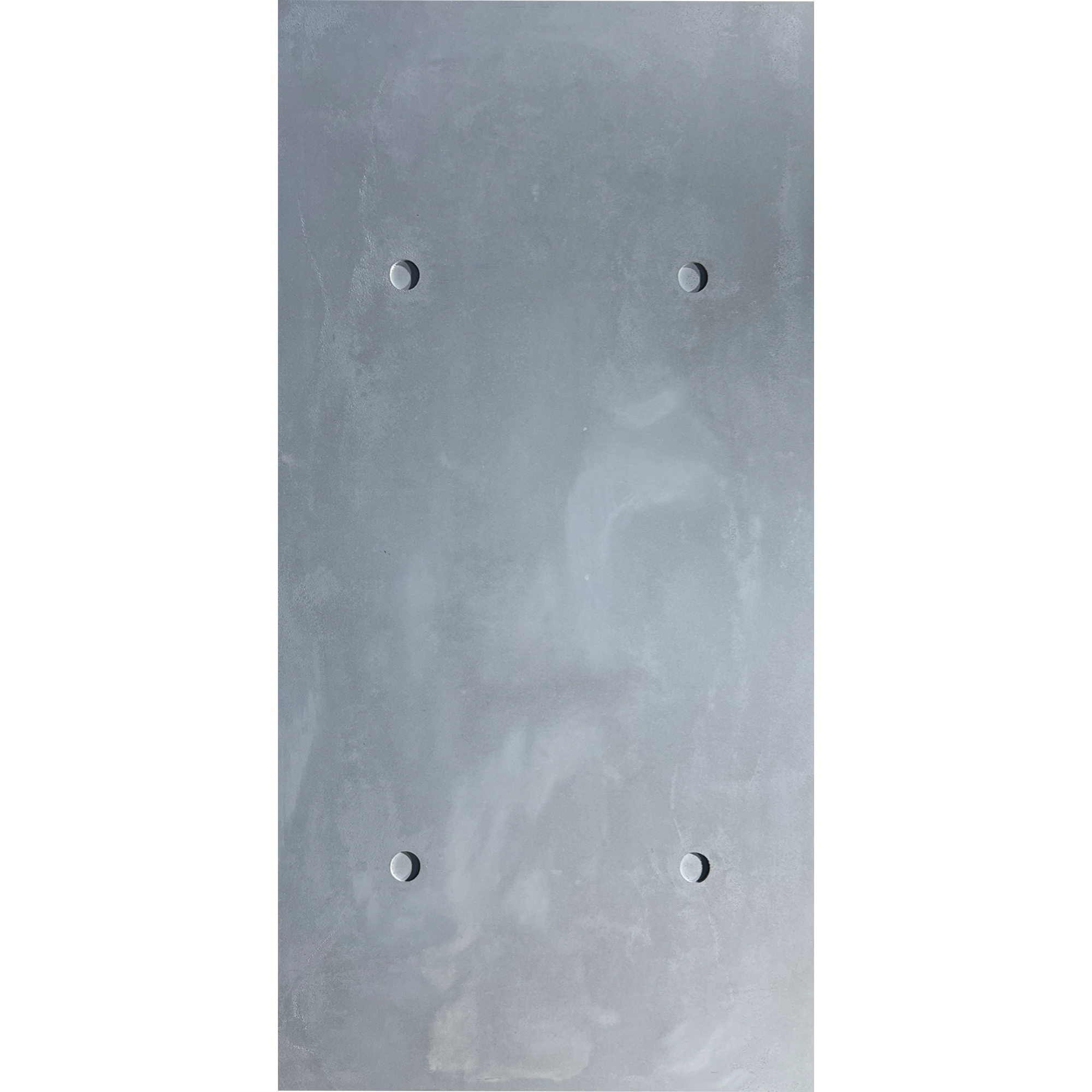 Decorative concrete wall panel in classic style with uneven gray finish