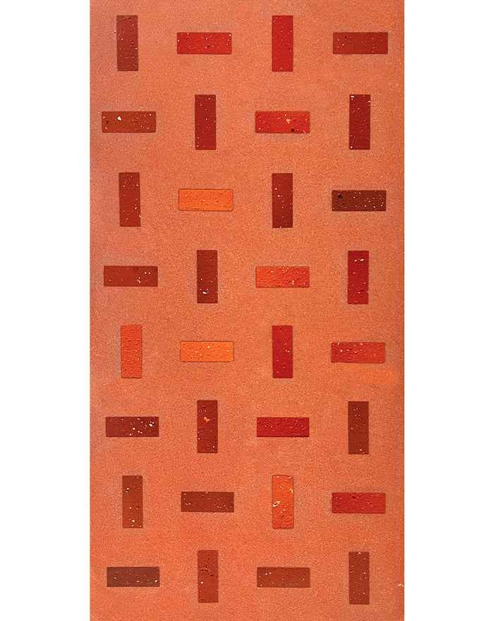 red brick terrazzo